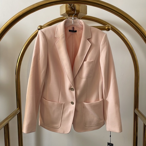 Tommy Hilfiger | Womens Patch Pocket Two-Button Blazer 2 Light Pink - Picture 6 of 11
